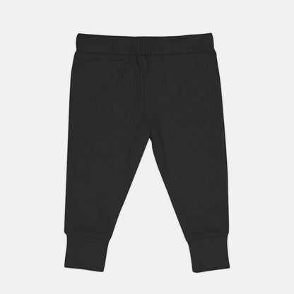 Pack of 2 Black  White Ribbed Bottoms