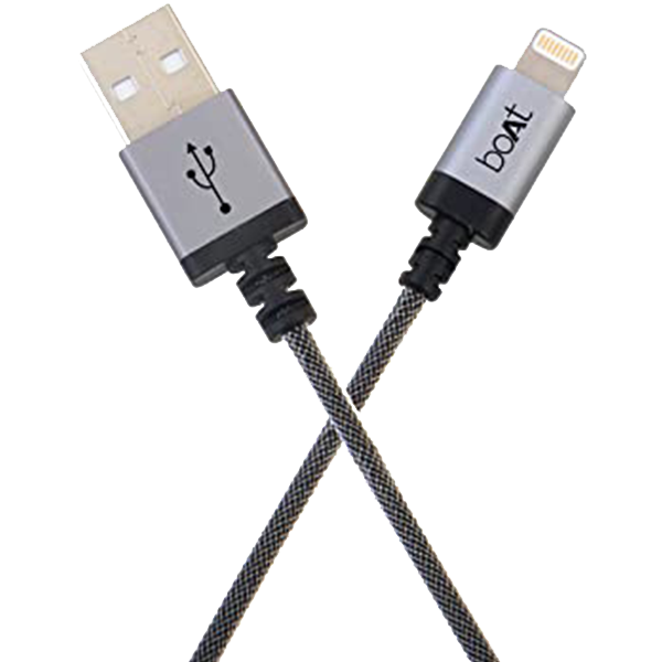 boAt Charger Lightning Cable 500 Apple Certified 2 Meter  Premium Fast Charging Cable for Apple devices