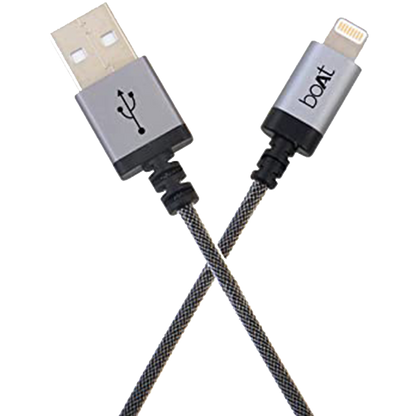 boAt Charger Lightning Cable 500 Apple Certified 2 Meter  Premium Fast Charging Cable for Apple devices