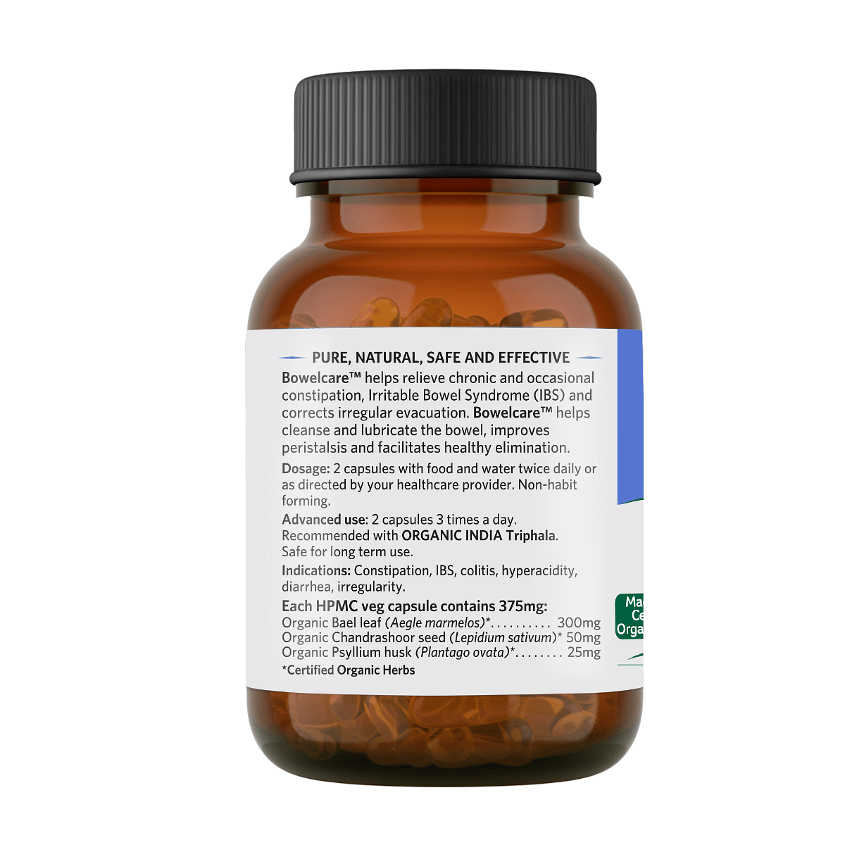 ORGANIC INDIA Bowelcare 60 Veg Capsules