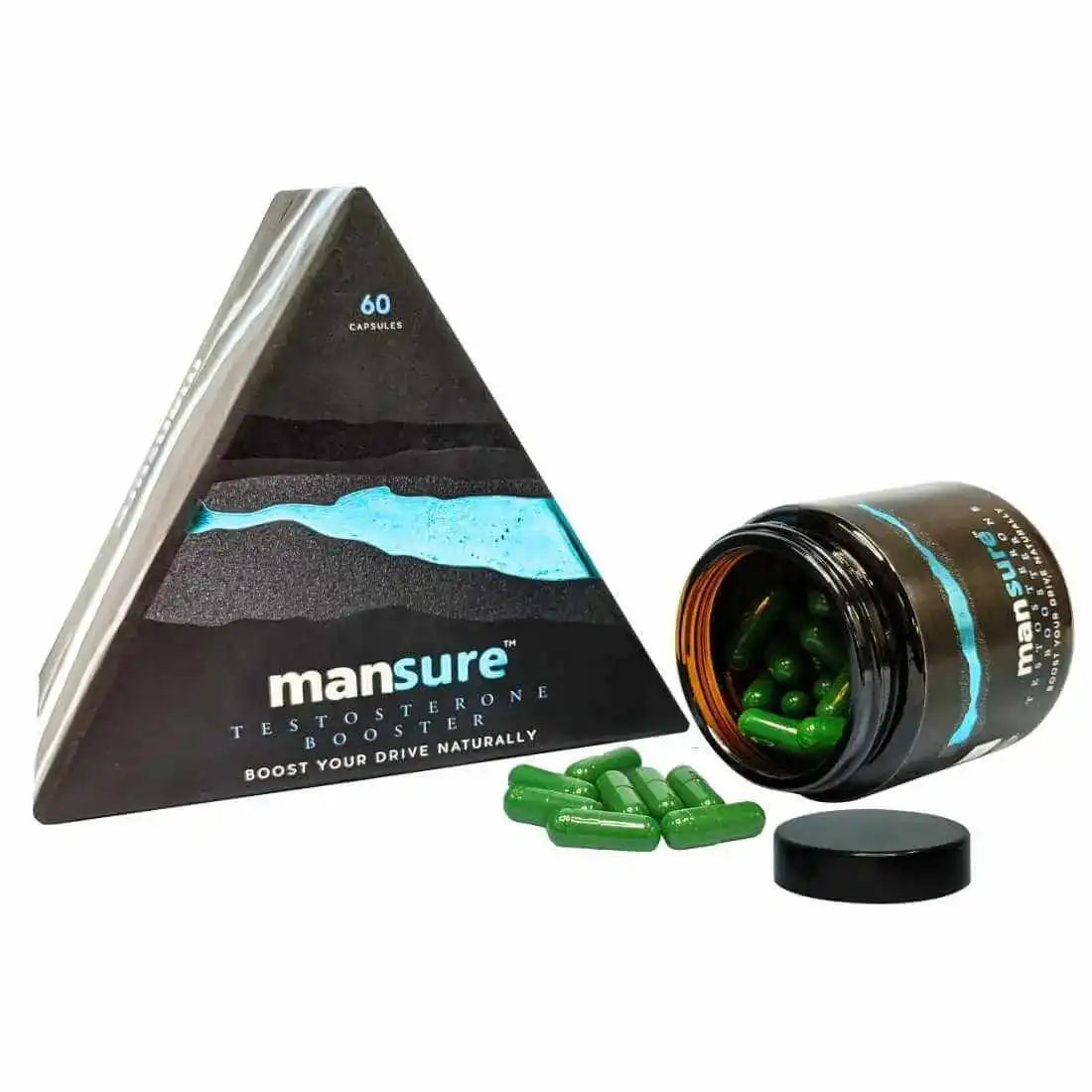 ManSure TESTOSTERONE BOOSTER for Men - 60 Capsules