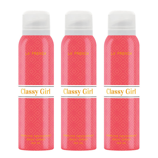 Classy Girl Combo Pack of 3 Deodorant Perfume  for  Women - 150 ml