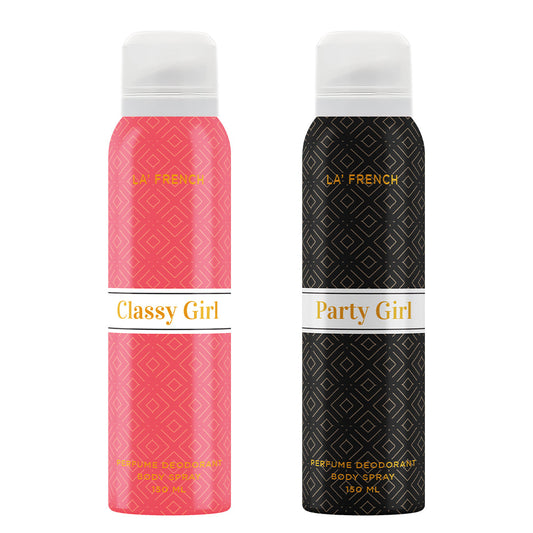 Classy Girl  Party Girl Deodorant Perfume  for Women - 150 ml Pack of 2