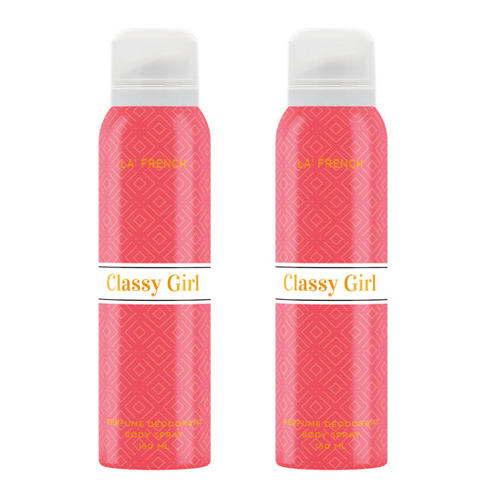 Classy Girl Combo Deodorant Perfume for Women - 150 ml Pack of 2