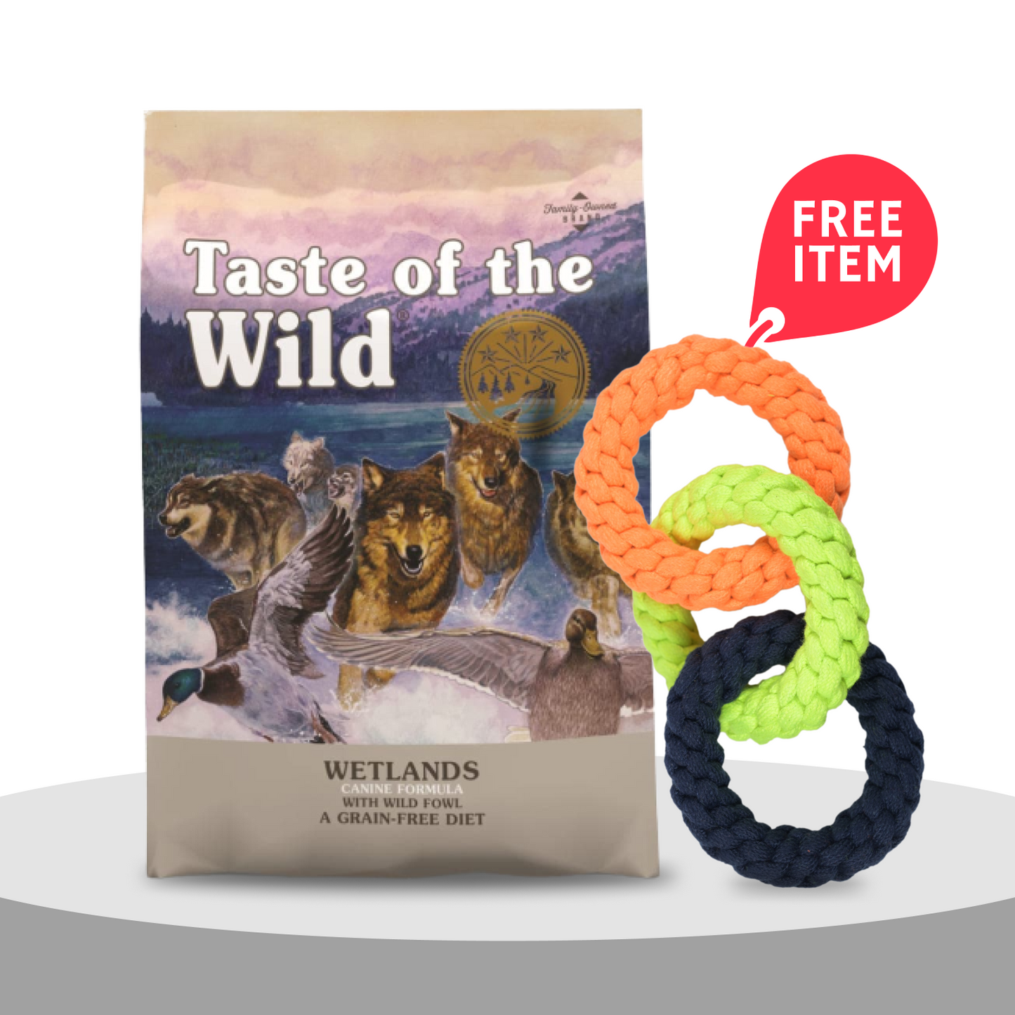 Taste of the Wild Wetlands Canine Recipe with Roasted Fowl Adult Dog Dry Food  Grain Free Formula