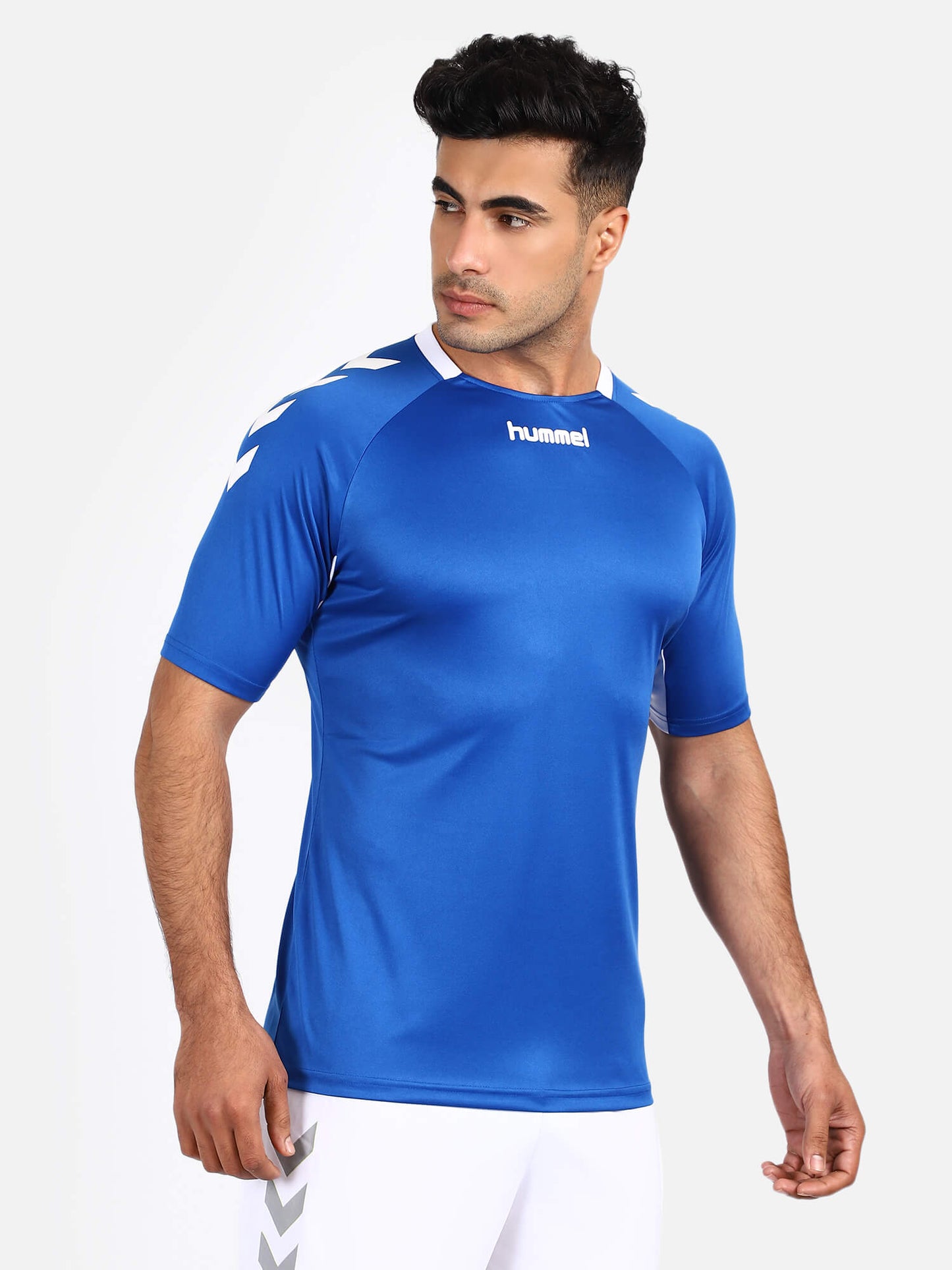 Core Team Men Polyester Blue T-Shirt