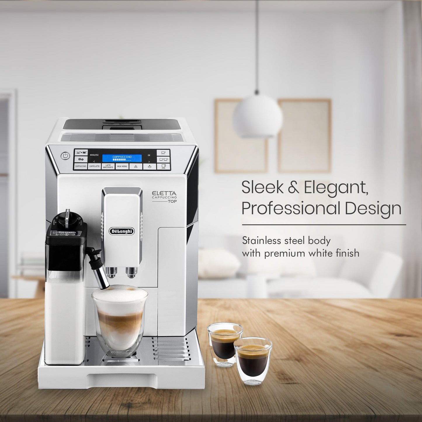 DeLonghi Eletta Fully Automatic Coffee Machine ECAM 45.760.W