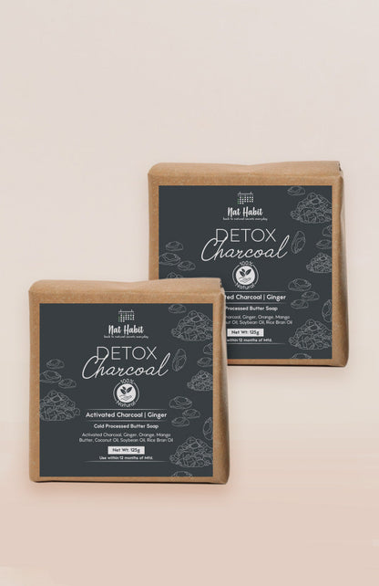 strongCold Processed Detox Charcoal Soap 125gstrong