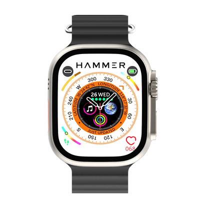 Hammer Ultra Classic with 2.01  Largest Display Bluetooth Calling Smartwatch