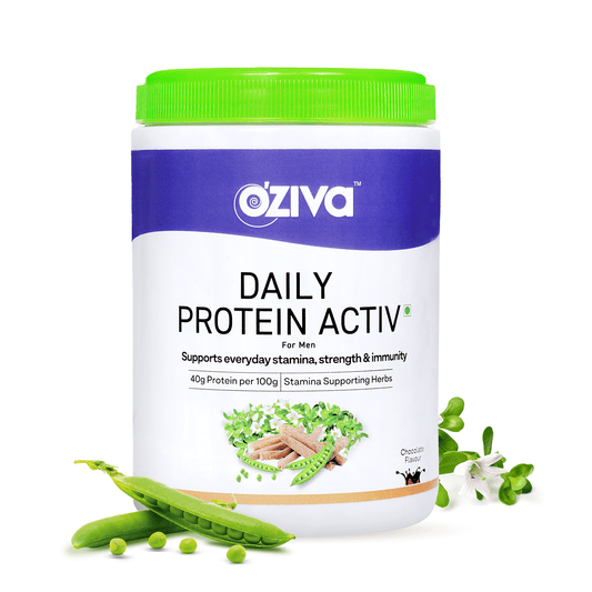 OZiva Daily Protein Activ For Men Better Stamina Energy  Muscular Health