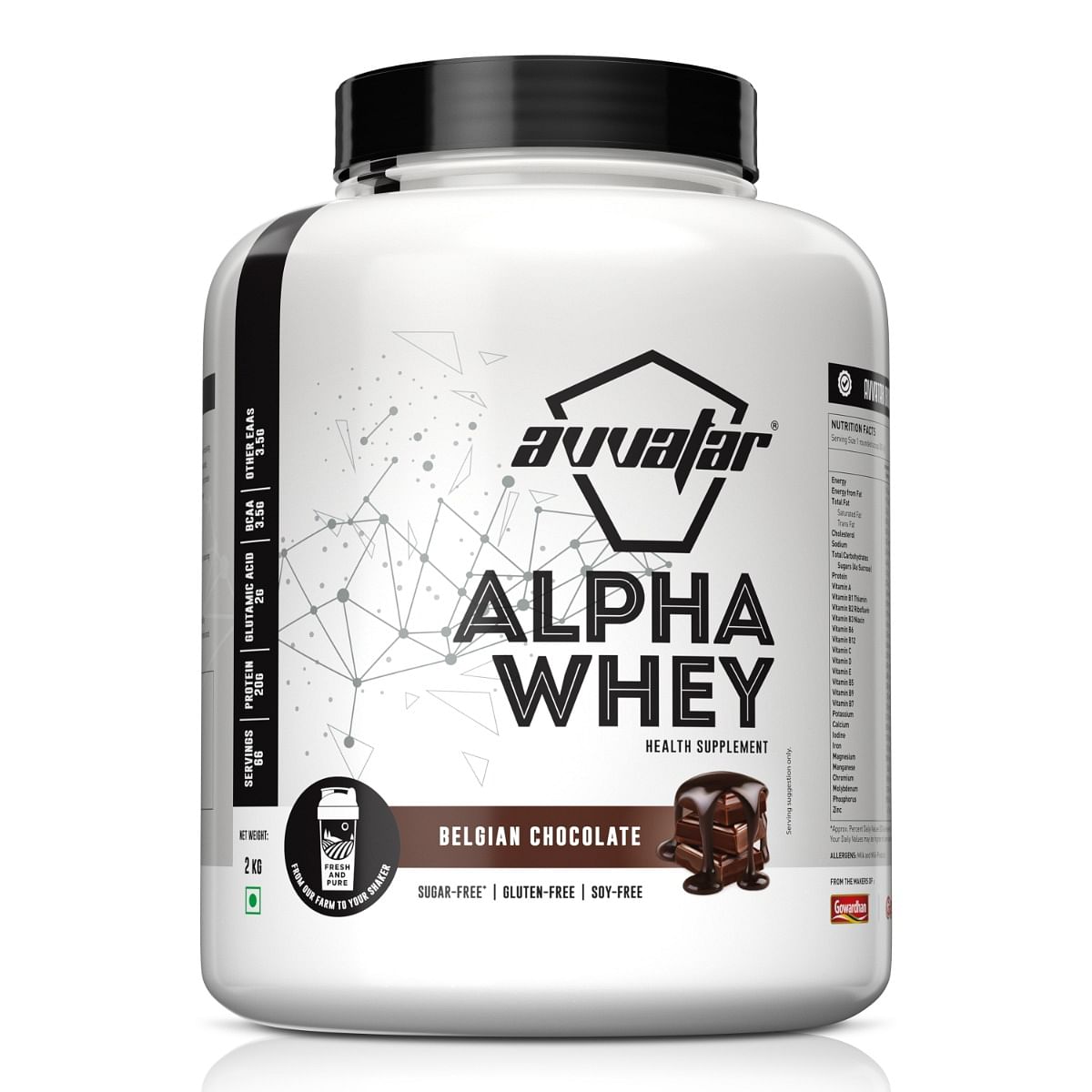 Avvatar Alpha Whey Belgian Chocolate