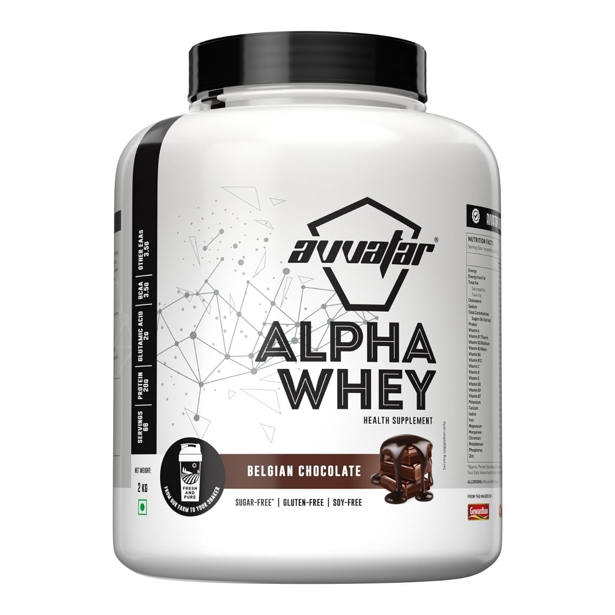 Avvatar Alpha Whey Belgian Chocolate