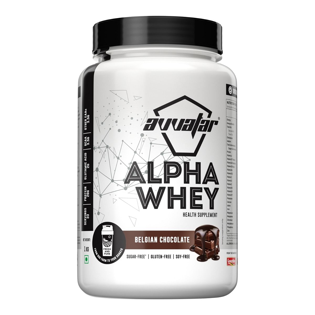 Avvatar Alpha Whey Belgian Chocolate