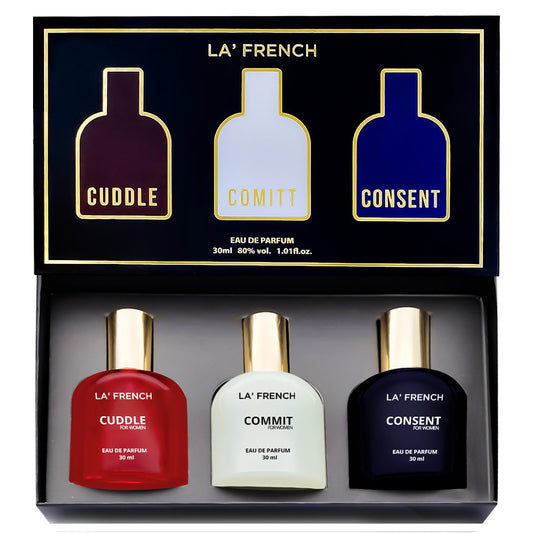 Perfume Gift Set for Women 3x30 ML Cuddle Commit  Consent Perfume Scent