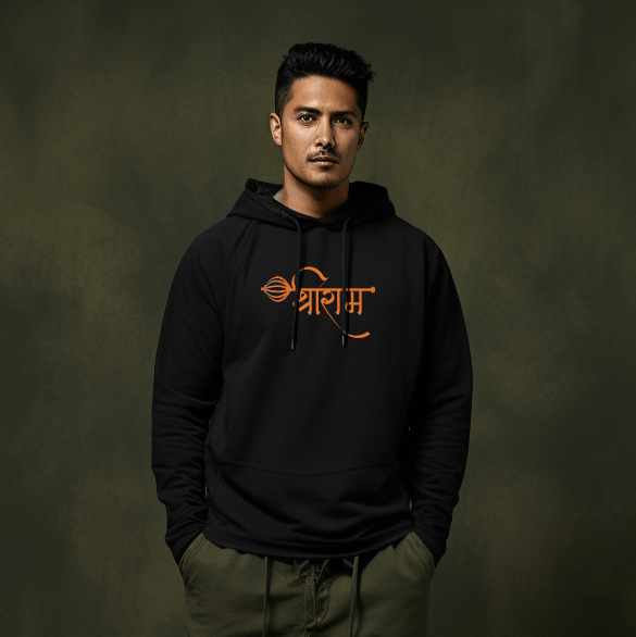 Hanuman Ji Design Printed Hoodie for Men