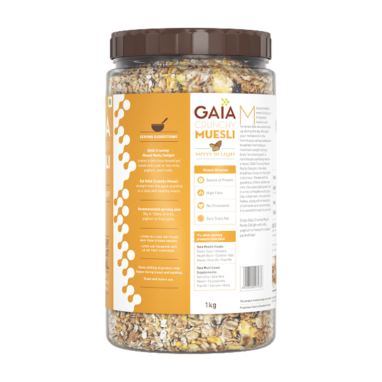 Gaia Crunchy Muesli - Nutty Delight 1Kg