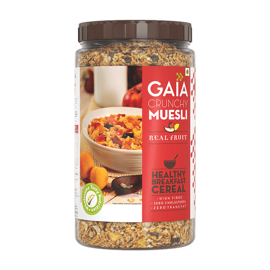 Gaia Crunchy Muesli - Real Fruit 1Kg