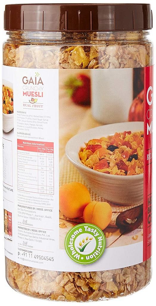 Gaia Crunchy Muesli - Real Fruit 1Kg