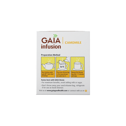 Gaia Green Tea  Camomile-25 Tea Bags