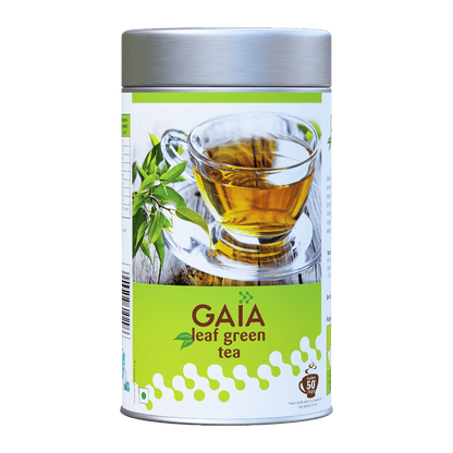 Gaia Green Tea Leaf Caddy 100g