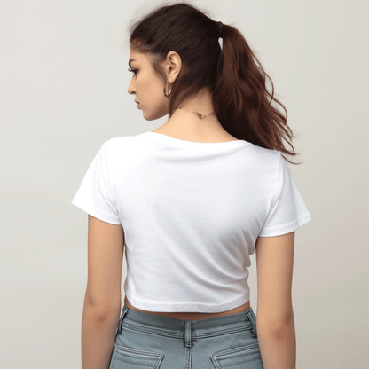 Ganpati Bappa Printed Crop top for Girl