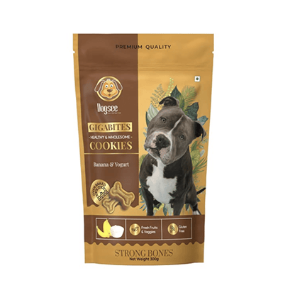 Dogsee Gigabites Banana Yogurt Dog Cookie Treats