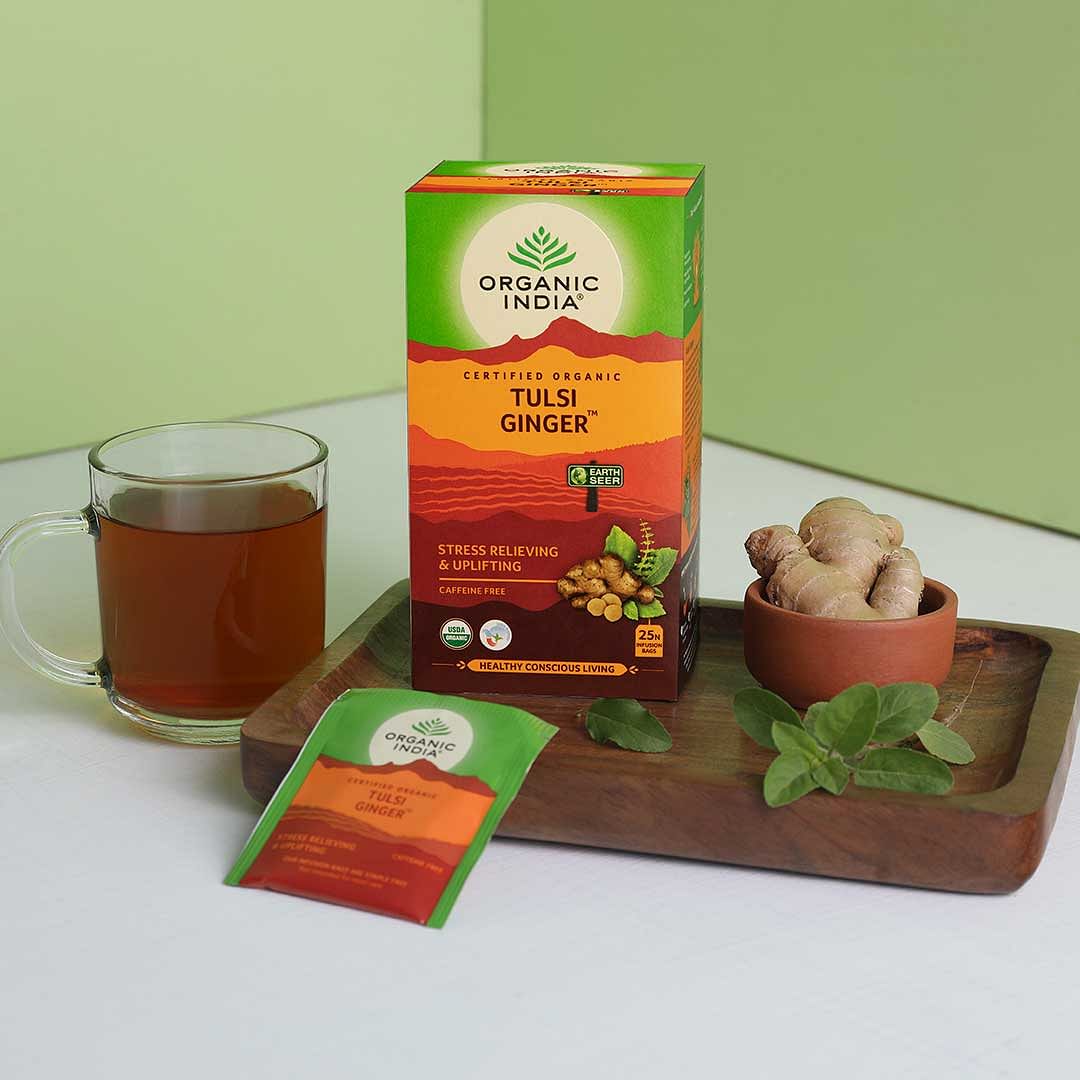 Organic India Tulsi Ginger 25 Infusion Bags