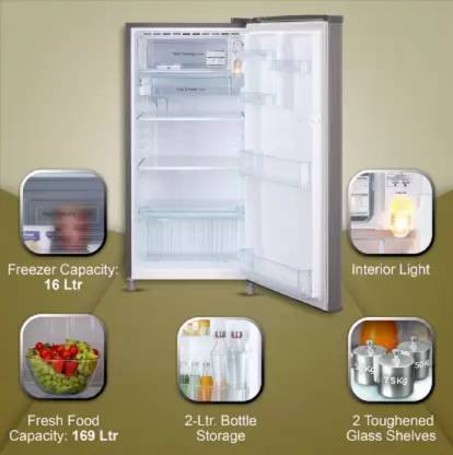 LG 185 L Direct Cool Single Door 1 Star Refrigerator