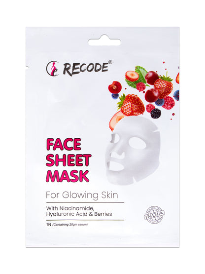 Recode Face Sheet Mask- For Glowing Skin