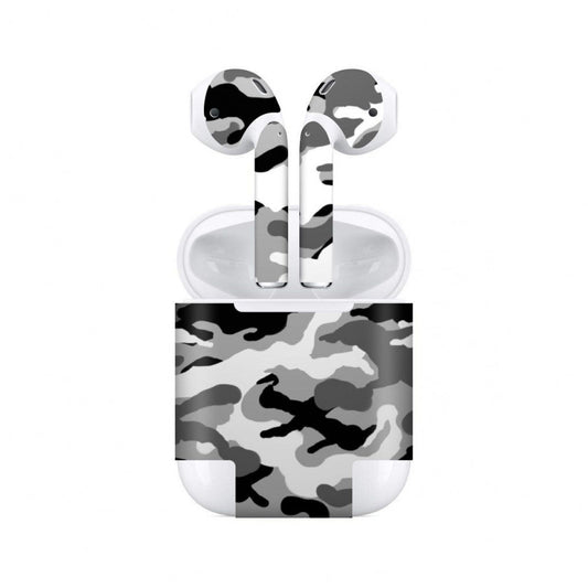 Airpods Grey Camo Skin (only cover/केवल कवर)