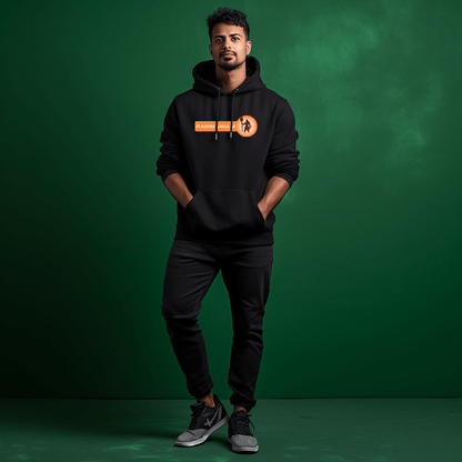 Bhagwan Parshuram Printed Black Hoodie for Men