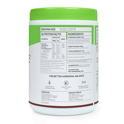 Oziva Plant-Based Herbalance for PCOS: Myo-Inositol, Chasteberry, Shatavari. Promotes better cycle & hormonal balance.