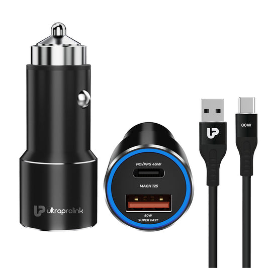 Mach 125 125W All Protocol Dual USB Car Charger with 1m Cable UM1160