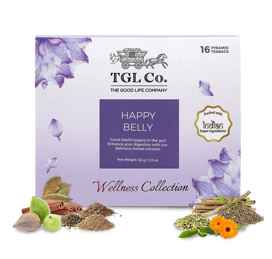 TGL Co. Happy Belly Herbal Tea 16 Tea Bags