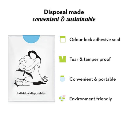 Plush Biodegradable Disposal Pouches Pack of 50