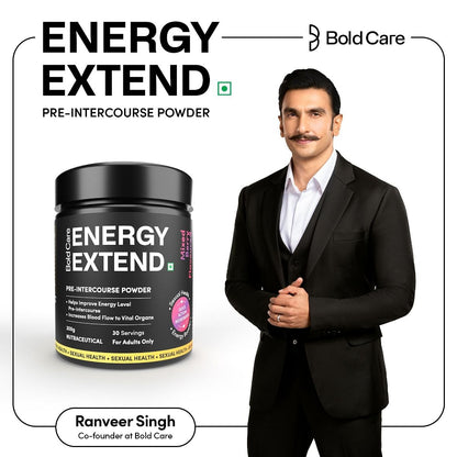 Bold Care Energy Extend Elixir - Pre-intercourse Powder Quickly Boosts Energy Level Increases Blood Flow to Vital Organs Mixed Berry Flavour