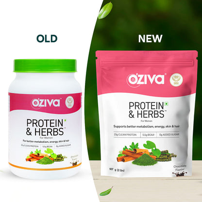 OZiva Protein  Herbs for Women to Reduce Body Fat Manage Weight  Metabolism