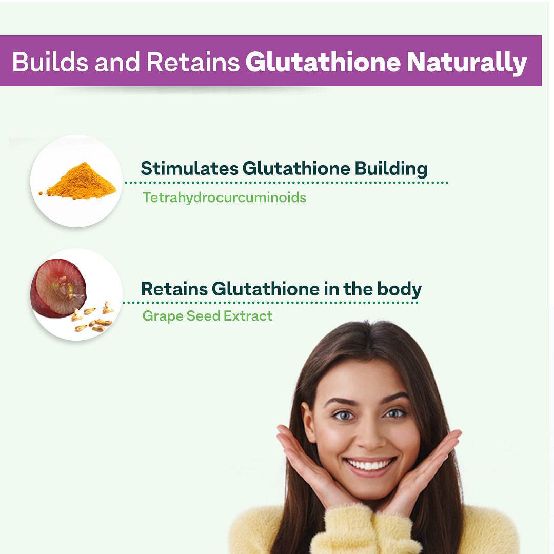 Oziva Plant Based Glutathione Builder  60 Capsules Vitamins  Milk Thistle  Ala  Skin Brightening  Anti Ageing