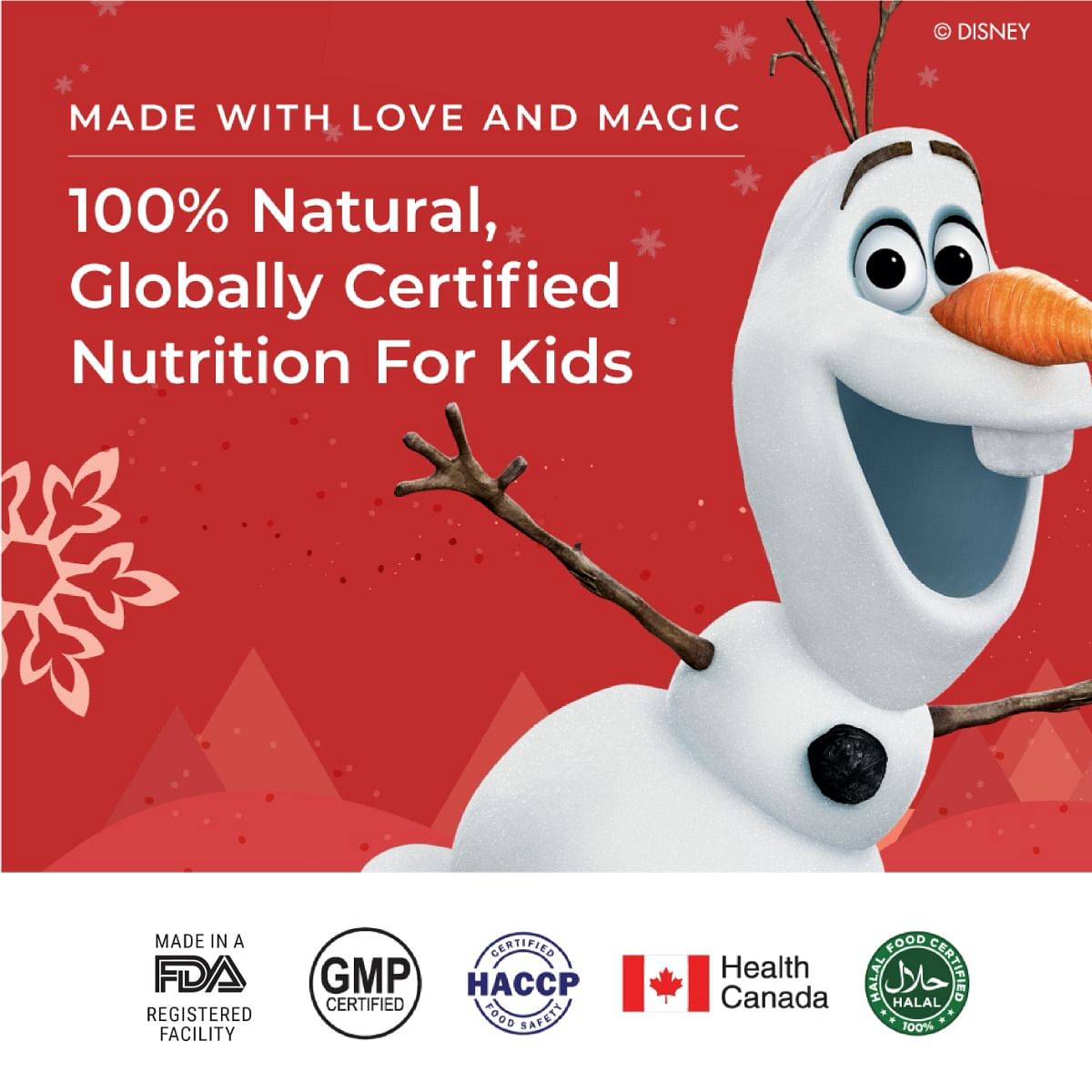 Wellbeing Nutrition Frozen Olaf Melts Kids Probiotic Prebiotic Vitamin C D3, Natural, Sweet Cherry, 30 Oral Strips