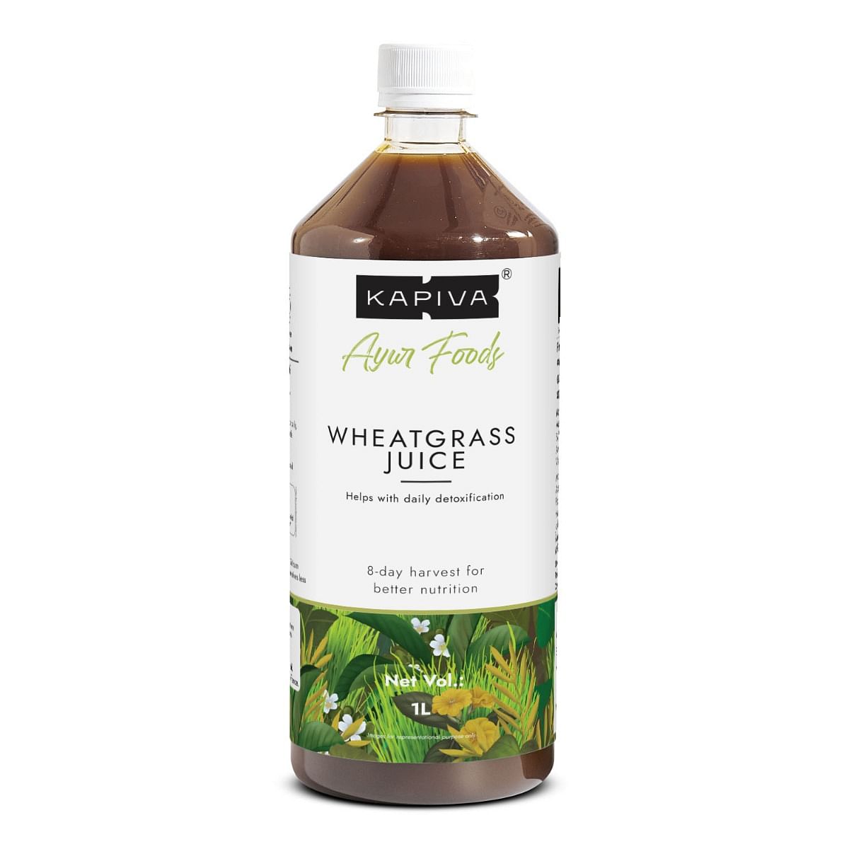 Kapiva Wheatgrass Juice Natural Detoxifier 1 L Unflavoured