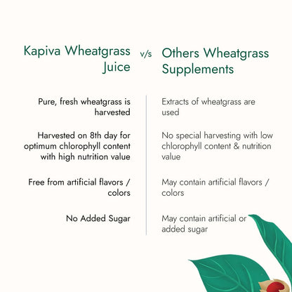 Kapiva Wheatgrass Juice Natural Detoxifier 1 L Unflavoured