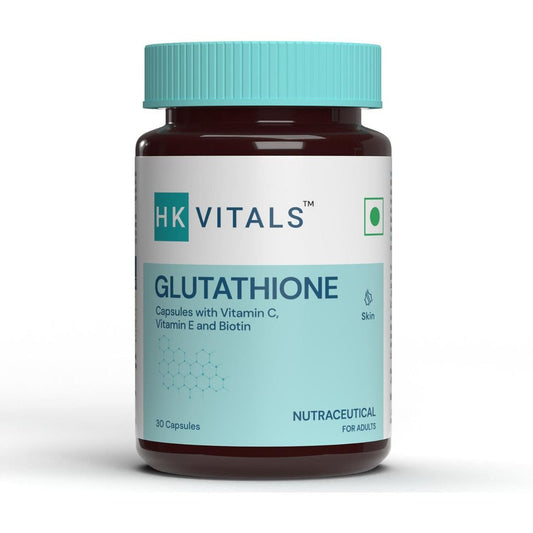 HealthKart HK Vitals Glutathione  Vitamin C  Vitamin E  Biotin  30 Capsules  Skin