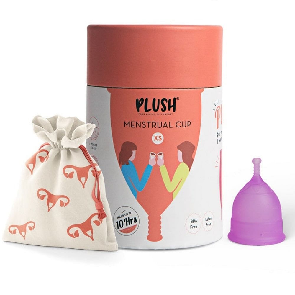 Plush 100 Reusable Menstrual Cup With Medical Grade Silicone Extra Small - Pink