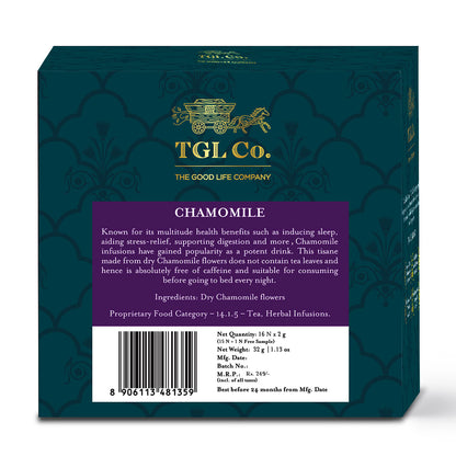 TGL Co. Chamomile Tea 16 Tea Bags