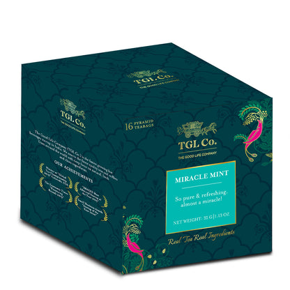 TGL Co. Miracle Mint Tea Herbal Tea 16 Tea Bags