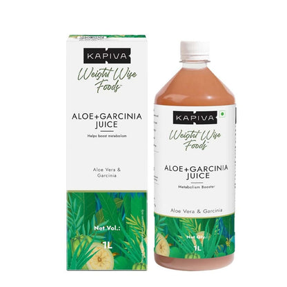 Kapiva Aloe Vera  Garcinia Juice Supports Weight Management 1 L Unflavoured