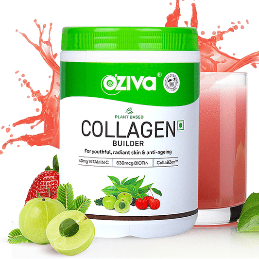 OZiva Plant Based Collagen Builder Glowing  Youthful Skin