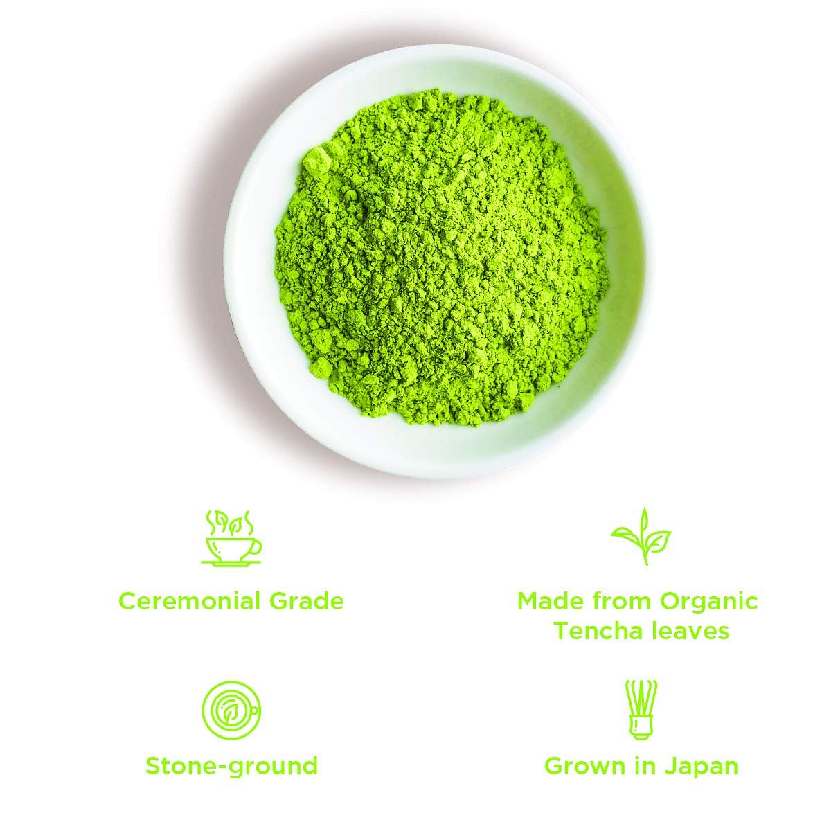 TGL Co. Japanese Organic Matcha Tea 25 Gram  Ceremonial Grade Matcha Tea