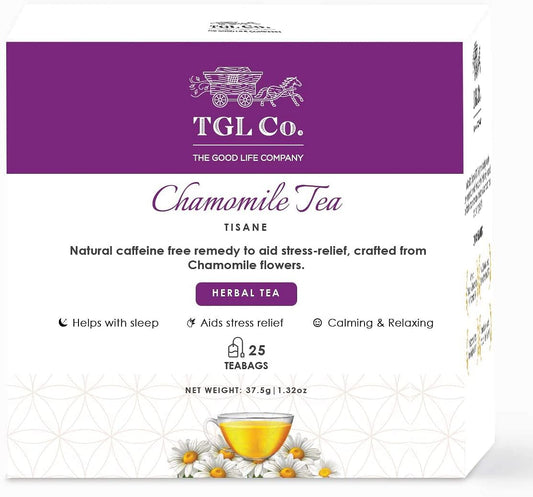 TGL Co. Chamomile Tea 25 Tea Bags Herbal Tea Dust Tea Bags