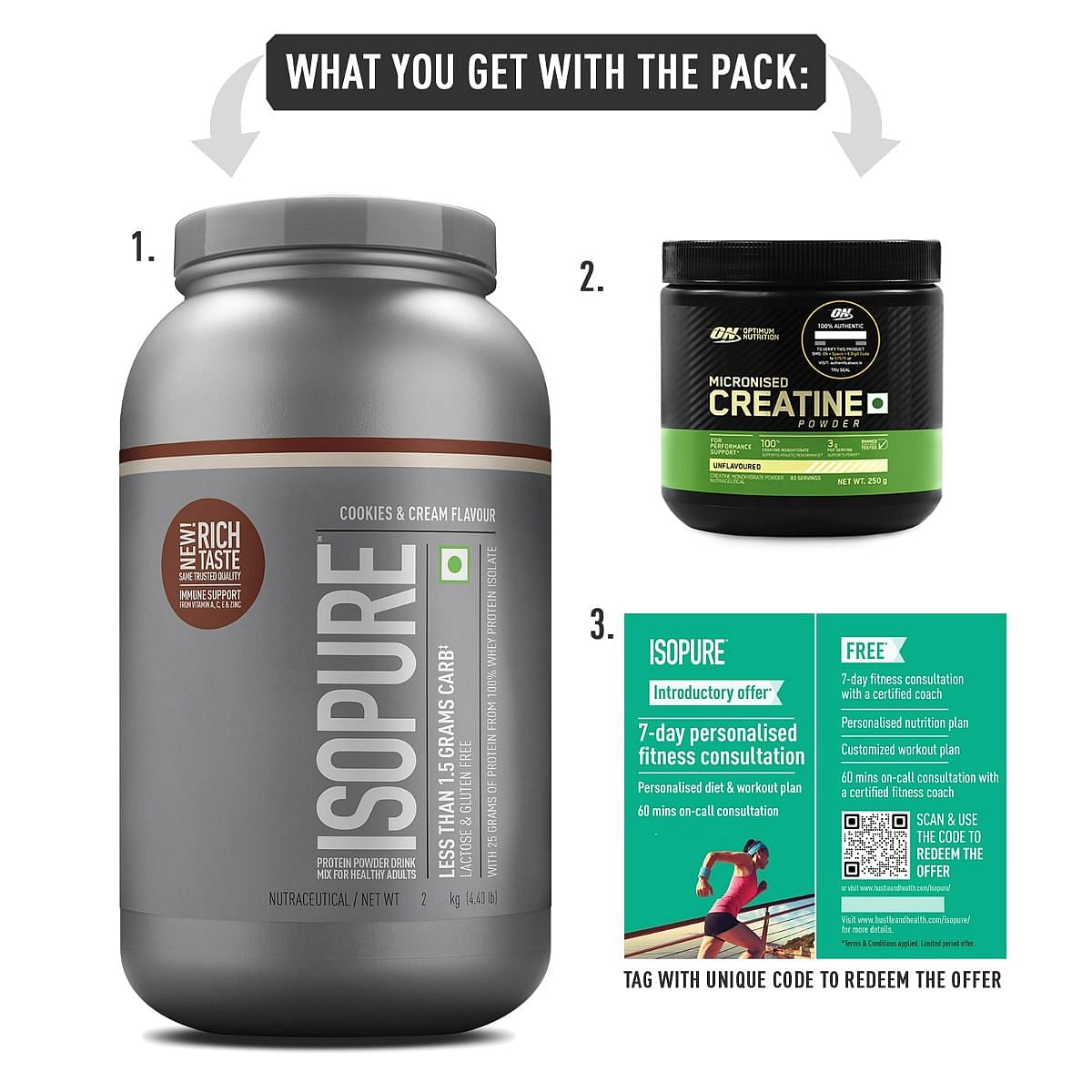 Isopure 100 Whey Isolate Protein Cookies  Cream With Vitamins for Immune support Lactose  Gluten-Free Vegetarian protein for Men  Women